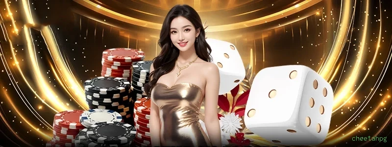 Imagem promocional do cassino online da cheetahpg mostrando jogos ao vivo